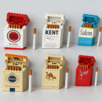MOC Vintage Cigarette Pack Building Bricks Collection Model Creative Simulation Smoke Case Toy Funny Cool Gift for Adults